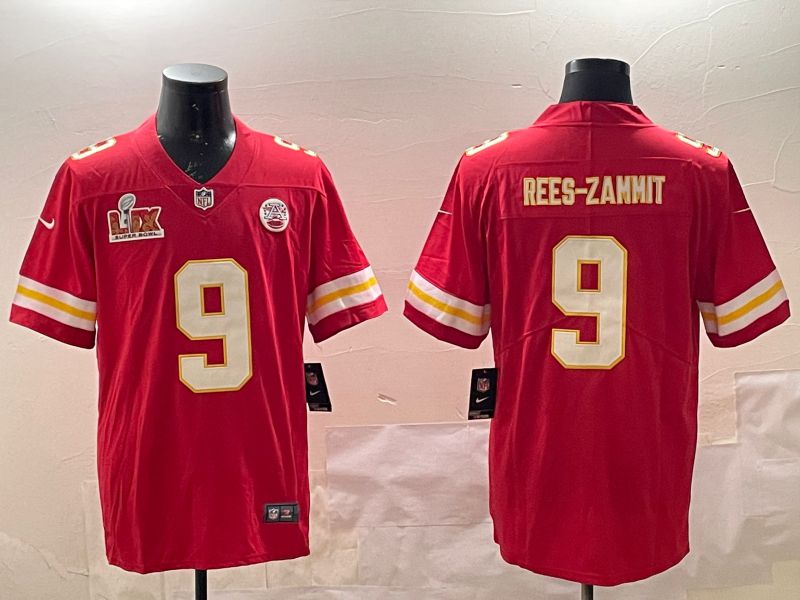 Men Kansas City Chiefs #9 Rees-Zammit Red Second generations 2025 Nike Limited NFL Jersey style 5->kansas city chiefs->NFL Jersey